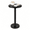 Black, variant on Junistra Solid Wood Round Side Table, Rustic Pedestal Drink Table for Small Spaces, Accent Nightstand Table for Living Room, Bedroom, Corners, and Office, Brown