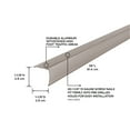 thumbnail image 3 of M-D Building Products 43878 1-1/8 In. X 1-1/8 In. X 36 In. Pewter Aluminum Stair Edging w/ Screw Nails, 3 of 9