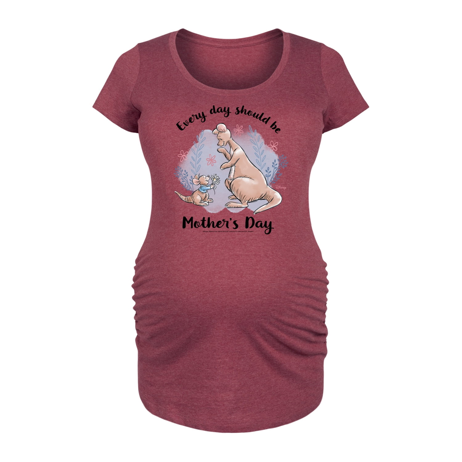 Winnie the Pooh - Every Day Should Be Mother's Day - Women's Maternity Scoop Neck Graphic T-Shirt