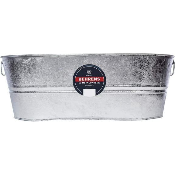 Behrens 2-OV 10.5 Gallon Steel Weather & Rust Resistant Oval Tub - Quantity of 1