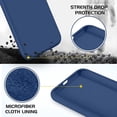 thumbnail image 3 of Entronix Funda de Silicona para iPhone 11, Suave Al Tacto, Antiarañazos y Antigolpes, Color Azul Marino, 3 of 5