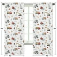 thumbnail image 4 of Construction Truck Semi-Sheer Rod Pocket Curtain Panels (Set of 2) by Sweet Jojo Designs, 4 of 5