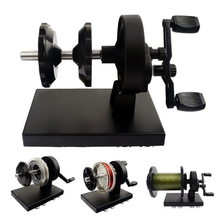 SPRING PARK Portable Fishing Line Spooler Winder Machine Spooling Station for Spinning Reel with Suction Cup