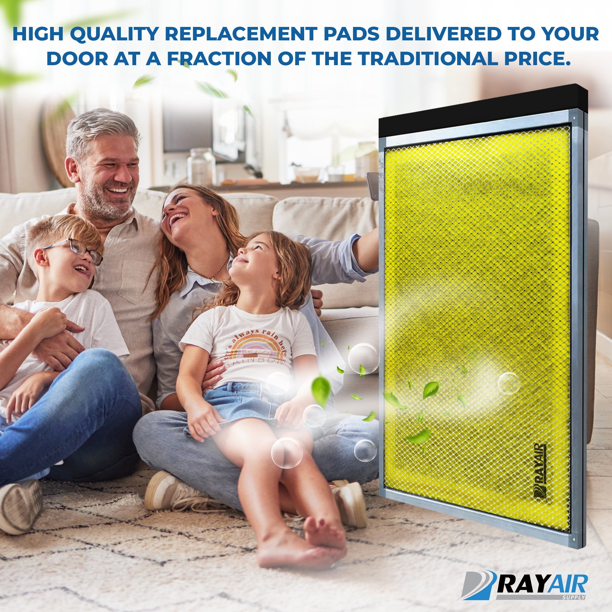RAYAIR SUPPLY 13x22 Replacement Filter Pads Compatible with MicroPower Guard Air Cleaner (3 Pack)
