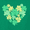 Shamrock Hearts, variant on St. Patrick’s Day Toddler Boys or Girls Short Sleeve T-Shirt from Way To Celebrate, Sizes 12M-5T
