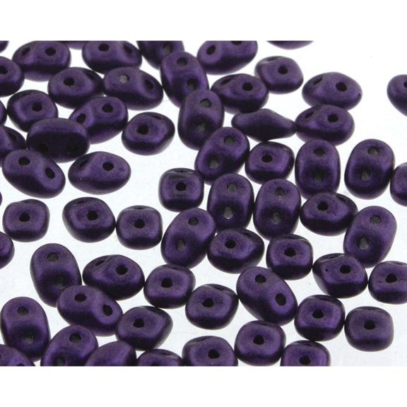 Jet Metallic Suede Purple Superduo Beads DU0523980-79021-TB