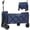 Dark Blue, variant on GDF Studio Expandable Dual-Layer Utility Wagon with 5" Wide Wheels, Extra Space, Large Capacity Grocery Cart, Pink