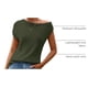 thumbnail image 4 of Blusa Tipo Túnica PRETTYGARDEN para Mujer con Hombros Descubiertos en Verde Militar, 4 of 9