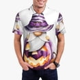 thumbnail image 1 of Fotbe Halloween Gnome With Pumpkins Camiseta Polo de Golf para Hombre con Estampado – Camisa Deportiva Transpirable con Cuello Abotonado-X-Large, 1 of 6