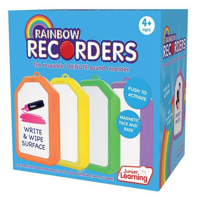 Junior Learning JRL149 Enregistreurs Arc-en-Ciel&44; Ensemble de 4