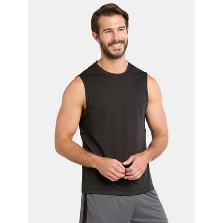 Athletic Works Men's and Big Men's Mixed Media Tank Top, Sizes XS-5XL