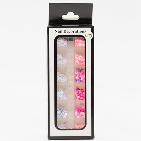 The Studio - Art Pack #224 - Assorted Pink & Iridescent Confetti - 12 Pcs - 029