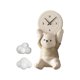thumbnail image 5 of Figura de oso Adorable, reloj de pared, escultura artística de pared para sala de estar, artesanías decorativas resistentes al desgaste, decoración , marrón BLESIY Reloj de pared, 5 of 8