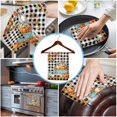thumbnail image 3 of Thanksgiving Kitchen Towels Set of 3, Water Absorbent Dish Towel, Maple Leaf Pumpkin Black White Plaid Decorative Hand Towels - Quick Drying Cloth for Cooking Baking, 18x28 Inch, 3 of 8