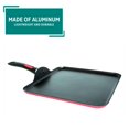thumbnail image 3 of Mirro A79613 Get A Grip Aluminum Nonstick Griddle Cookware 11-Inch Red, 3 of 4