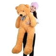 thumbnail image 4 of Giant Plush Teddy Bear Stuffed Animal 47"-55" Large Hugging Bear with Healing Smile, Soft Fluffy Material & Safety Eyes, Perfect Gift for Kids and Home Decor for All Season., 4 of 8