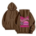 thumbnail image 3 of Womens Hoodies Sweatshirts Lightweight Beach Vibe Hoodie for Women Meet At The Beach Comfort Wear Brown M, 3 of 5
