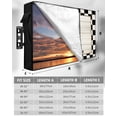 thumbnail image 7 of Outdoor TV Cover 40 to 43 Inch Weatherproof, Happy Easter Waterproof TV Screen Protector for Outside Decor with Zipper and Pocket 40"L x 25"H , Vintage Farm Check Plaid Rabbits Eggs, 7 of 7