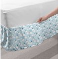 thumbnail image 2 of Nursery Bed Skirt, Baby Themed Repetitive Pattern of Clouds and Storks in Sky, Elastic Bedskirt Dust Ruffle Wrap Around for Bedding Decor, 4 Sizes, Baby Blue Sea Blue, by Ambesonne, 2 of 2