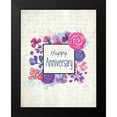 thumbnail image 2 of Kimberly, Allen 12x14 Black Modern Framed Museum Art Print Titled - Happy Anniversary Letter, 2 of 5
