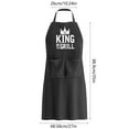thumbnail image 3 of Matoen12 Polyester Suspenders Neck Apron Adjustable for Home Kitchen Work Clothes Barbecue Baking Apron Holiday Gift, 3 of 6