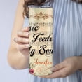 thumbnail image 3 of Personalized Music Notes Skinny Tumbler Gifts - Music Notes With Design Vintage Theme Tumbler - Floral Music Notes Gifts For Musician - Custom Name 20oz Insulated Stainless Steel Tumbler, 3 of 7