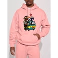 thumbnail image 3 of Sudadera con capucha con estampado de villanos cómicos en el automóvil, sudaderas con capucha geniales para hombres, sudadera con capucha de diseño gráfico informal para hombres con bolsillo de cangur, 3 of 4