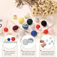 thumbnail image 4 of Uxcell 10pcs 16L Fabric Cloth Covered Button 10mm 3/8" Metal Shank Round Sewing DIY Buttons Craft Replacement Button for Sewing Clothing Suits Coats Blouses Sweaters, Light Blue, 4 of 7