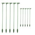 thumbnail image 2 of Support Cadre Lot de 10 Piquets de Support pour Plantes Vertes avec Anneaux Ajustables pour Fleurs, Roses, Orchidées de Jardin Intérieur Extérieur (37 cm) Rkxzt, 2 of 9