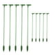 thumbnail image 2 of Marco De Soporte Paquete de 10 estacas verdes de soporte para plantas con anillos ajustables para flores,rosas y orquídeas de interior y exterior (48 cm). Rkxzt, 2 of 9