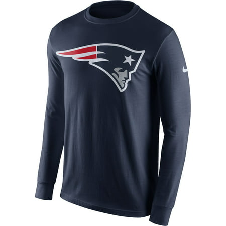 UPC 887226823169 product image for Nike Men's New England Patriots Logo Navy Long Sleeve Shirt | upcitemdb.com