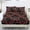 Black Candy Cane, variant on Bulopur Gingerbread King Size Printed Bedding 3 Piece Set Fade Resistant Easy‑Care Bed Sheets Set All‑Around Elastic Non‑Slip Christmas Fitted Sheet