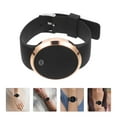 thumbnail image 3 of Reloj electrónico de pulsera de aleación LED para hombre y mujer, con pantalla táctil, digital, ideal como regalo de cumpleaños (correa negra dorada) (negro), 3 of 6