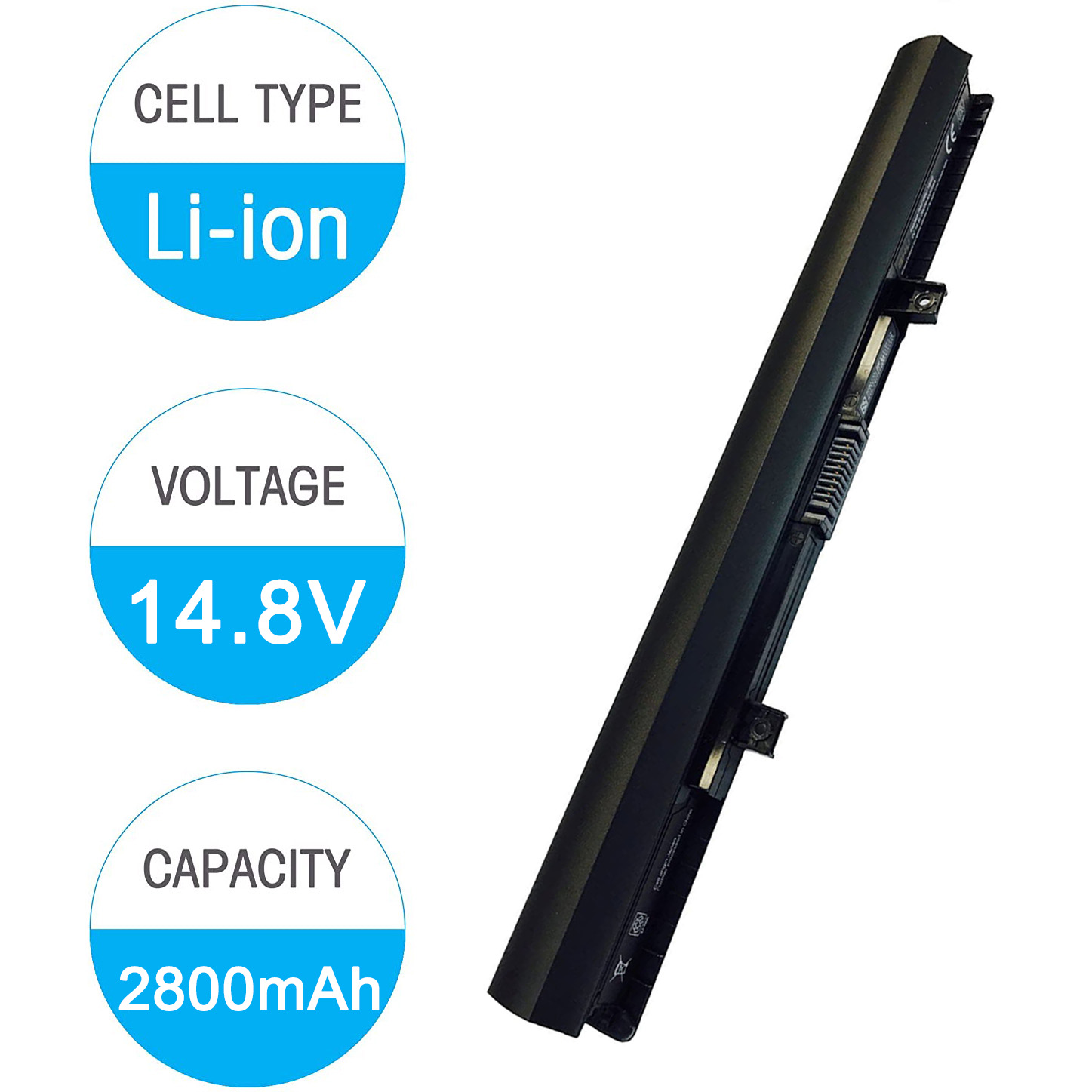 Replacement Laptop Battery For Toshiba Satellite C50/C55 Series - 14.8V 2200mAh