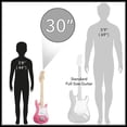 thumbnail image 2 of Ashthorpe Kit de guitarra eléctrica para principiantes de 30 pulgadas con amplificador (rosa), paquete básico para principiantes con bolsa, cuerdas, correa y púas, 2 of 5