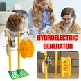 thumbnail image 2 of Hand-cranked Water Turbine Generator, DIY Hydroelectric Generator Kit Physics Experiment Model, Wheel Hand-cranked Power Generators for School Classroom Home, 2 of 8