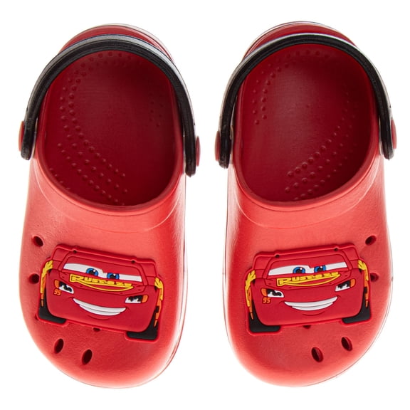 Disney Cars Boys Lightning McQueen Slip-On Clogs with Back Strap Little Kids, Red, Size: 7-8