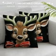 thumbnail image 3 of GOSMITH  Christmas Pillow Covers, Christmas Throw Pillow Covers, Xmas Outdoor Farmhouse Decorations Holiday Pillow Covers Cases for Couch Sofa Black and White, 3 of 5