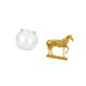 thumbnail image 5 of Adorno Transparente Para Pecera Pequeña, Cuenco Para Acuario, Jarrón, Mesa Para Oficina, Hogar, Plantas, Figura De Caballo, Decoración, Escultura De Animal, Figuras De Resina Para, 5 of 8