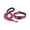 Red, variant on FastXmas Extended Reflective Dog Leash & Collar Set - 59" Long Lead & Adjustable Neck 11"-15.5" for Small Dogs Outdoor Walking,Purple