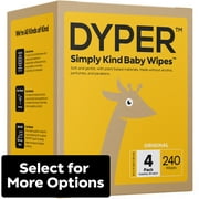 DYPER Ultra Premium Baby Wet Wipes for Sensitive Skin, Unscented, 4 Packs 240 Total Wipes