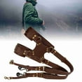 thumbnail image 1 of Digital Adjustable Dual Leather Rivet Double Shoulder Digital Camera Shoulder Strap Harness Accessory, 1 of 7