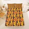 thumbnail image 5 of Erosebridal Vintage Camo Camouflage Full Size Sheets,Yellow Orange Bed Sheets For Adult 4pcs, 5 of 6