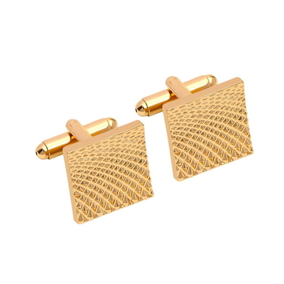 Gemelos Cuadrados de 2 piezas Zulema con patrón tallado duradero dorado