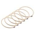 thumbnail image 2 of 6 Pieces 10 Inch Embroidery Hoops Wooden Round Adjustable Bamboo Circle Hoop Ring Bulk Wholesale for Art Craft Handy Sewing, 2 of 8