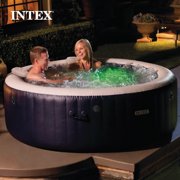 INTEX PureSpa Plus Inflatable Bubble Jet Spa & Replacement Filters (8 Pack)