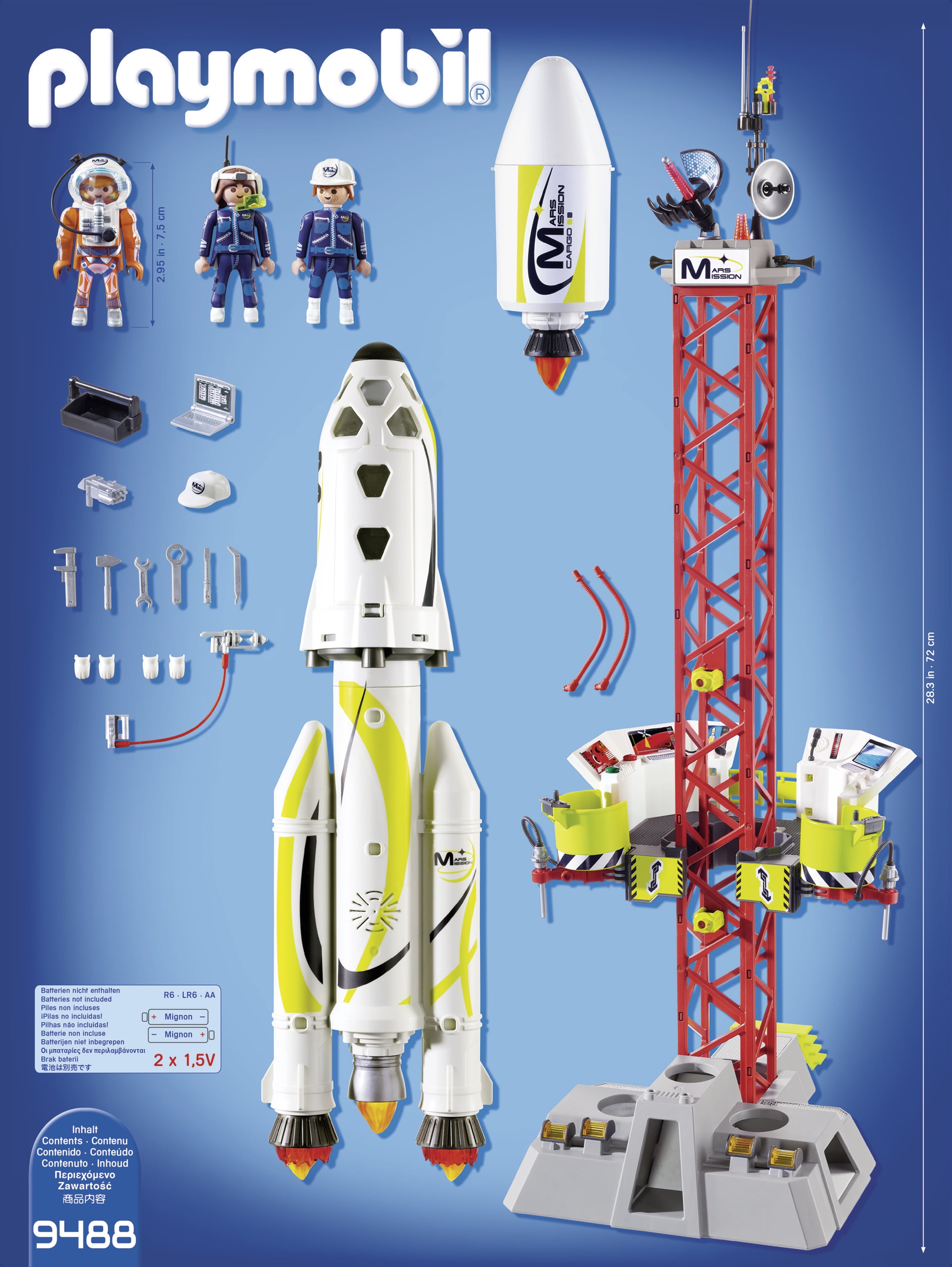 Udholde psykologisk Habubu PLAYMOBIL Mission Rocket with Launch Site - Walmart.com