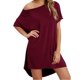 thumbnail image 2 of Vestido camisero de talla grande, vestido camisero con cuello redondo para mujer, vestido camisero multifuncional, 2 of 5