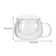 thumbnail image 2 of Strainer Filter Glass Cups Set Coffee Mugs Tea with Infuser Strainers for Loose Single Three Piece Suit, 2 of 6
