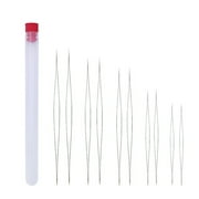 Rinhoo 10pcs 5 Sizes Big Eye Beading Needles Bracelets DIY Jewelry Making Easy Thread Sewing Needles